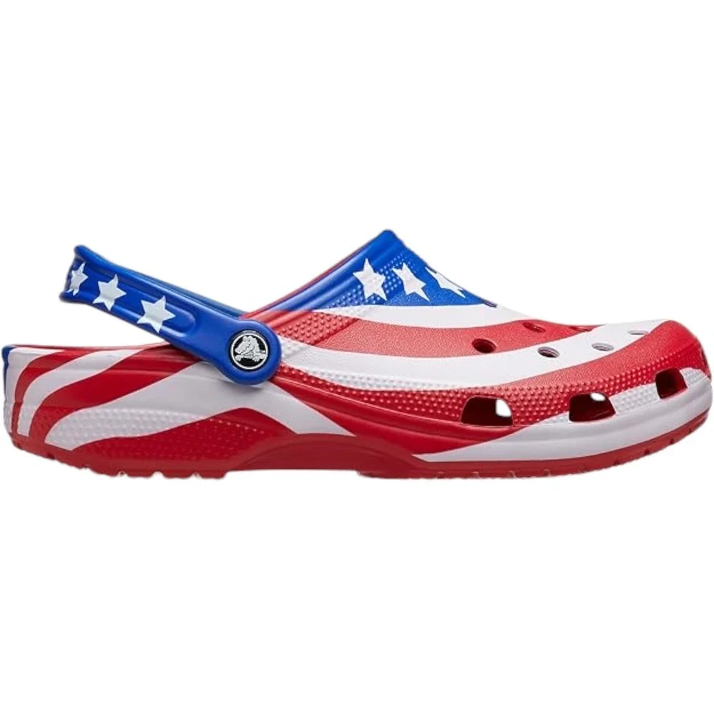 Crocs Unisex Classic USA American Flag Clog Adult Men's Size 9 / Women's 11